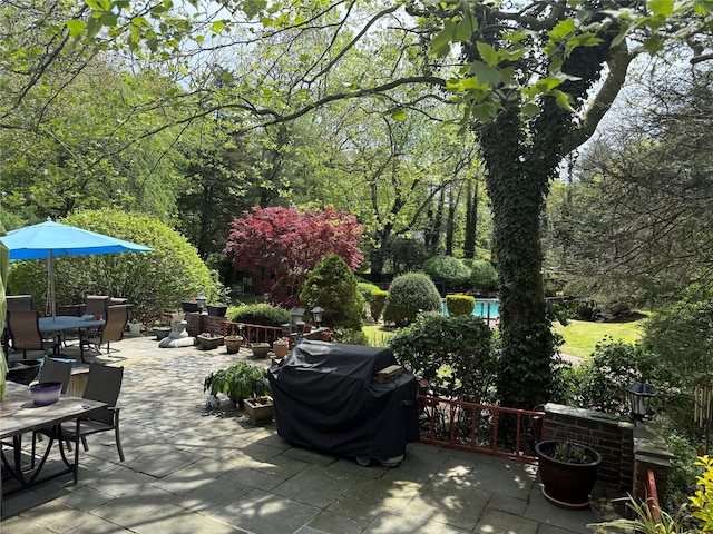 8 Lisa Dr, Dix Hills, NY 11746 - view of patio featuring area for grilling and outdoor dining space