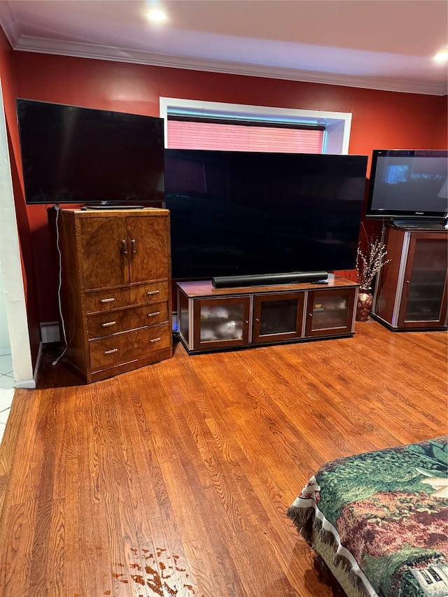 8 Lisa Dr, Dix Hills, NY 11746 - bedroom with crown molding and light wood-type flooring