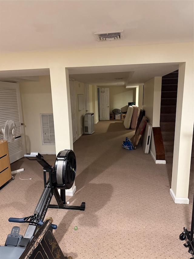 8 Lisa Dr, Dix Hills, NY 11746 - workout room with baseboards and carpet