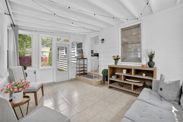 130 Cresthill Rd, Yonkers, NY 10710 - sunroom / solarium featuring beamed ceiling