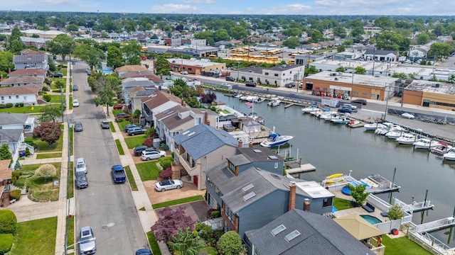 3337 Murdock Ave, Oceanside, NY 11572 - aerial view of a marina and a nearby body of water