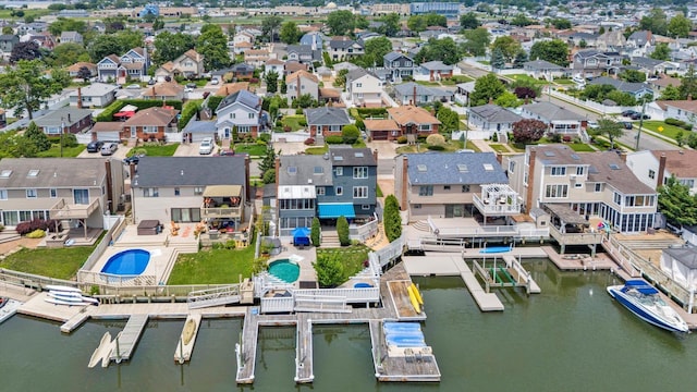 3337 Murdock Ave, Oceanside, NY 11572 - aerial view of residential area with a large body of water