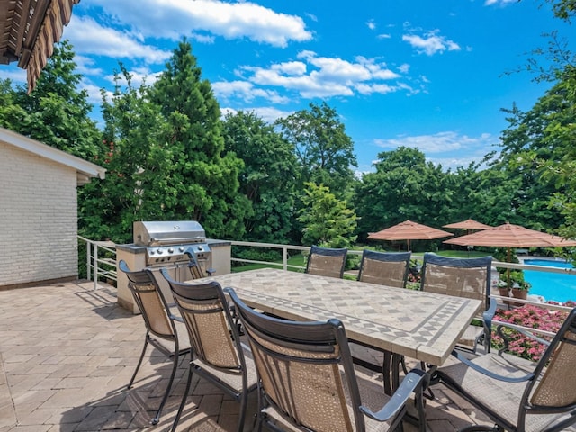 2000 Lake End Rd, Merrick, NY 11566 - view of patio / terrace featuring a grill and outdoor dining area