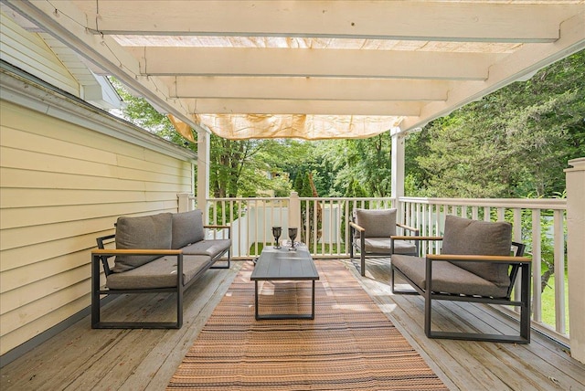 1098 Rte 311, Patterson, NY 12563 - wooden terrace featuring an outdoor living space