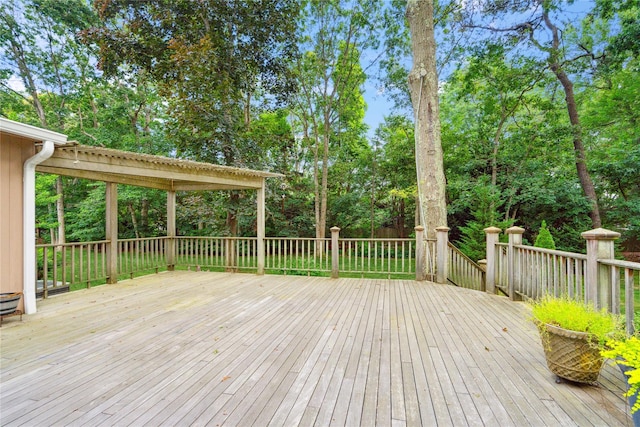 35 Stratford Ave, Dix Hills, NY 11746 - wooden deck featuring view of wooded area