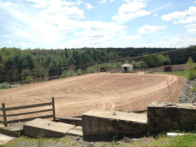 282 W Shore Rd, Swan Lake, NY 12783 - overview of rural landscape featuring a forest