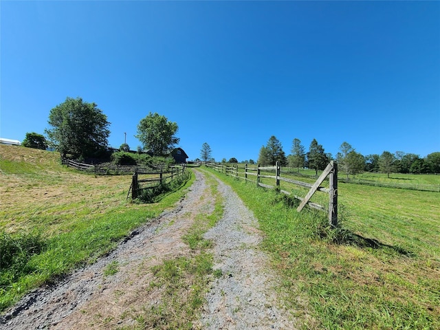 282 W Shore Rd, Swan Lake, NY 12783 - view of dirt / gravel road featuring a view of rural / pastoral area