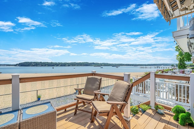 75 W Shore Rd Unit 4, Port Washington, NY 11050 - balcony featuring a water view