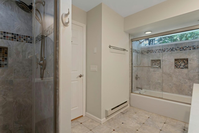 623 Heritage Hls Unit B, Somers, NY 10589 - full bathroom with combined bath / shower with glass door and baseboards