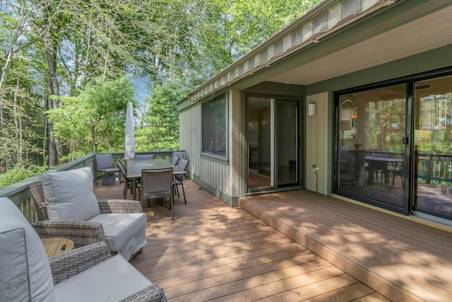 623 Heritage Hls Unit B, Somers, NY 10589 - deck featuring outdoor dining space
