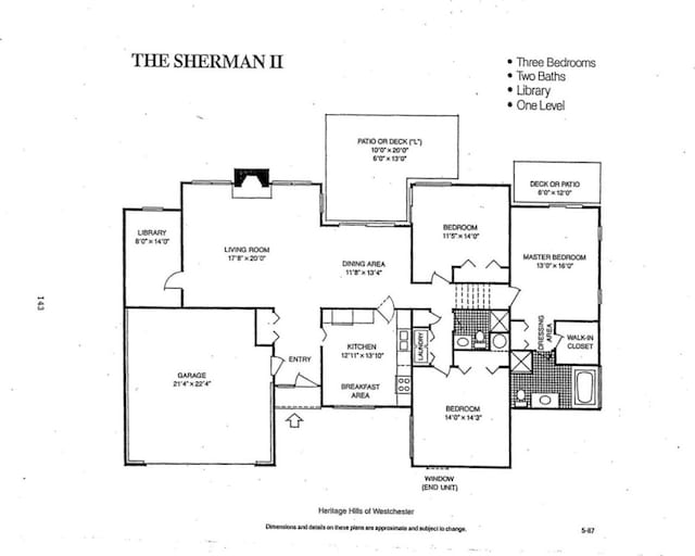 623 Heritage Hls Unit B, Somers, NY 10589 - view of home floor plan