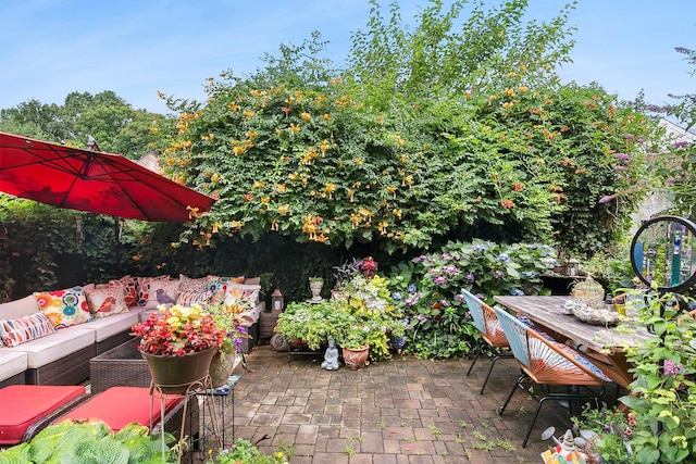 90-01 68th Ave, Forest Hills, NY 11375 - view of patio / terrace with an outdoor living space
