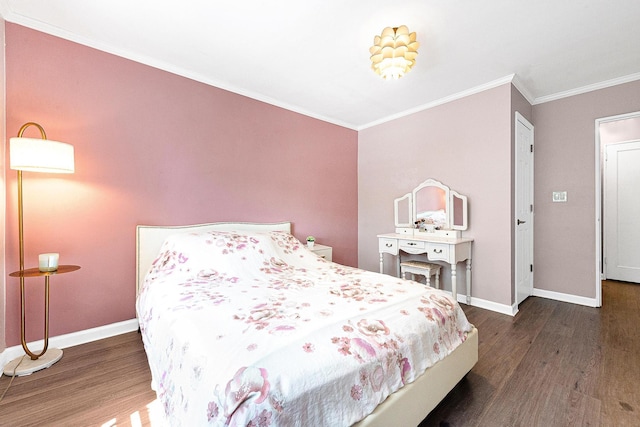 249-01 61st Ave Unit 450, Little Neck, NY 11362 - bedroom featuring wood finished floors and crown molding