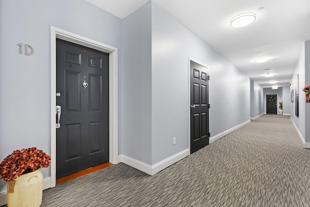 257 Central Ave Unit 1D, White Plains, NY 10606 - corridor with baseboards and carpet floors