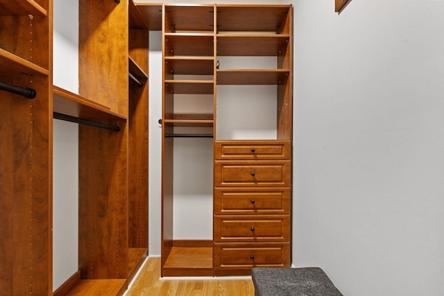 257 Central Ave Unit 1D, White Plains, NY 10606 - walk in closet with light wood-style flooring