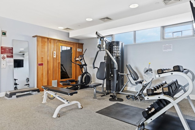 257 Central Ave Unit 1D, White Plains, NY 10606 - gym with carpet flooring