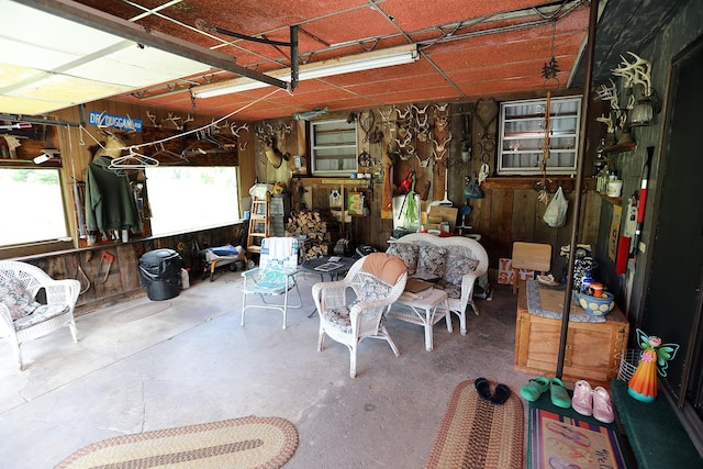 3027 State Route 17b, Cochecton, NY 12726 - garage with wood walls