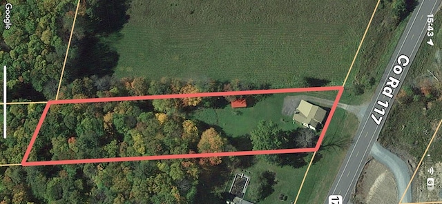 3027 State Route 17b, Cochecton, NY 12726 - aerial map of property and surrounding area featuring property boundaries highlighted