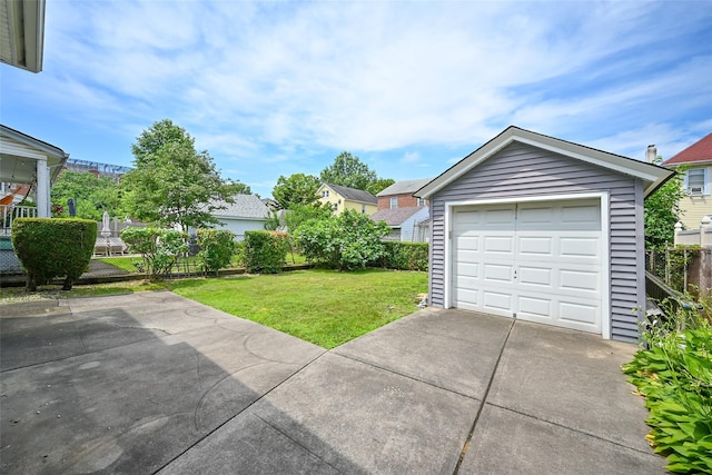 43-44 168th St, Flushing, NY 11358 - detached garage featuring driveway
