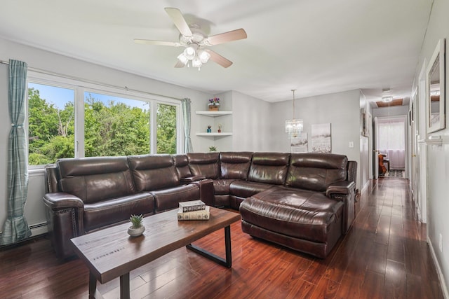 24 Wild Turkey Run, Wappingers Falls, NY 12590 - living room featuring wood finished floors and a ceiling fan