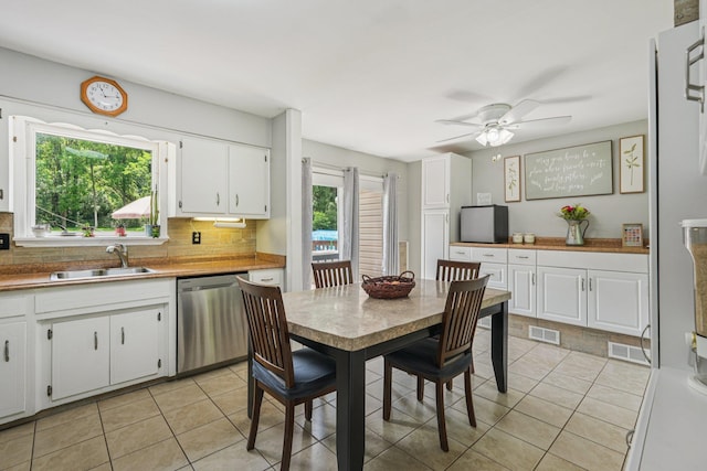 24 Wild Turkey Run, Wappingers Falls, NY 12590 - dining room featuring light tile patterned floors and a ceiling fan