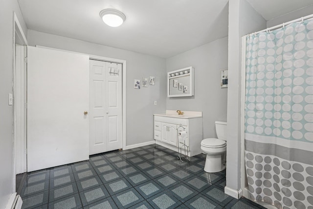 24 Wild Turkey Run, Wappingers Falls, NY 12590 - bathroom featuring baseboard heating, tile patterned floors, and vanity