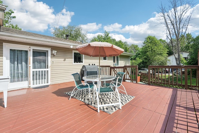 24 Wild Turkey Run, Wappingers Falls, NY 12590 - wooden terrace featuring outdoor dining space