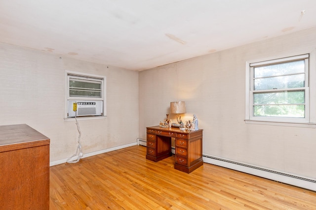 15 Carol Ct, Dix Hills, NY 11746 - office space featuring baseboard heating, light wood finished floors, and cooling unit