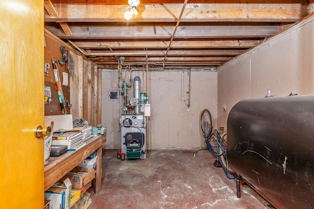15 Carol Ct, Dix Hills, NY 11746 - unfinished below grade area featuring heating fuel and a heating unit