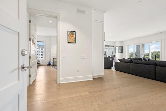 720 Davenport Ave Unit 3, New Rochelle, NY 10805 - hall with light wood-style floors, healthy amount of natural light, and recessed lighting