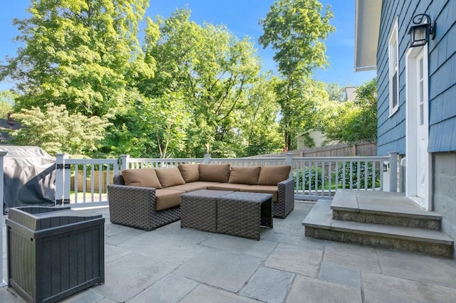 400 Saw Mill River Rd, Millwood, NY 10546 - view of patio / terrace featuring an outdoor living space