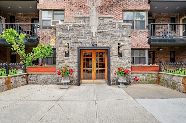 30 Clinton Pl Unit 2F, New Rochelle, NY 10801 - property entrance featuring stone siding and brick siding