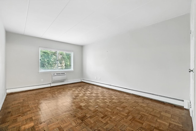 370 Central Park Ave Unit 3D, Scarsdale, NY 10583 - empty room featuring a baseboard heating unit and a wall unit AC