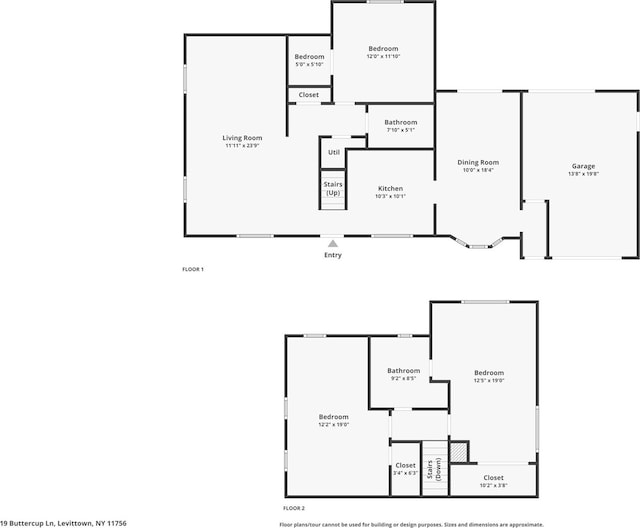 19 Buttercup Ln, Levittown, NY 11756 - view of room layout