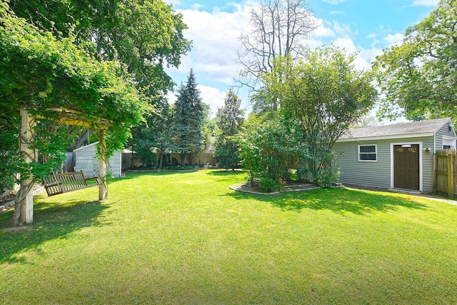 15 5th Ave, Kings Park, NY 11754 - fenced backyard featuring a shed