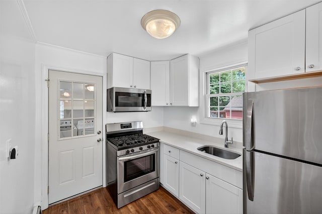 12 Lake Region Blvd, Monroe, NY 10950 - kitchen featuring stainless steel appliances, white cabinets, and light countertops