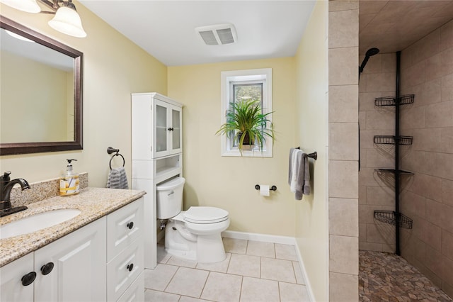123 Pleasant Rd, Lake Peekskill, NY 10537 - full bathroom featuring vanity, a walk in shower, and tile patterned flooring