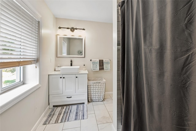 123 Pleasant Rd, Lake Peekskill, NY 10537 - bathroom with vanity and curtained shower