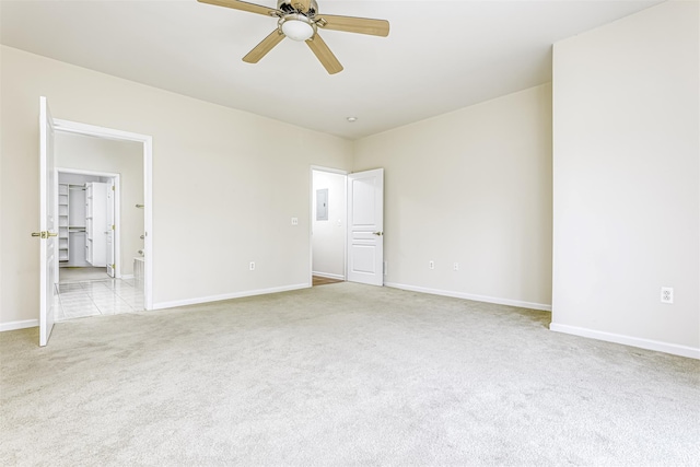24 N De Baun Ave Unit 304, Suffern, NY 10901 - spare room featuring light carpet and ceiling fan
