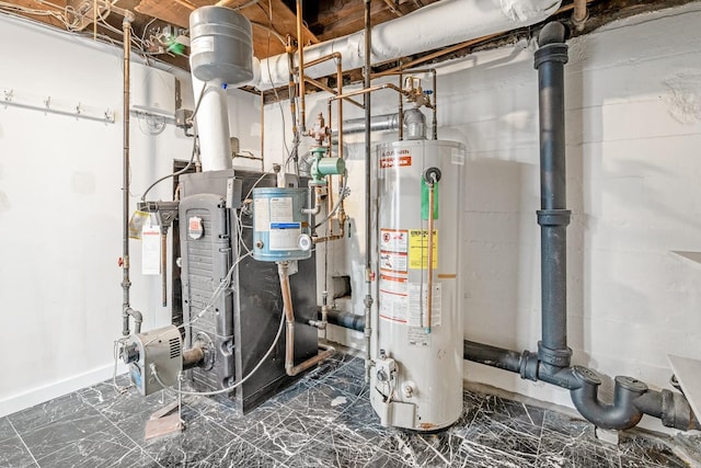 37 Keystone Pl, Hewlett, NY 11557 - utility room featuring water heater