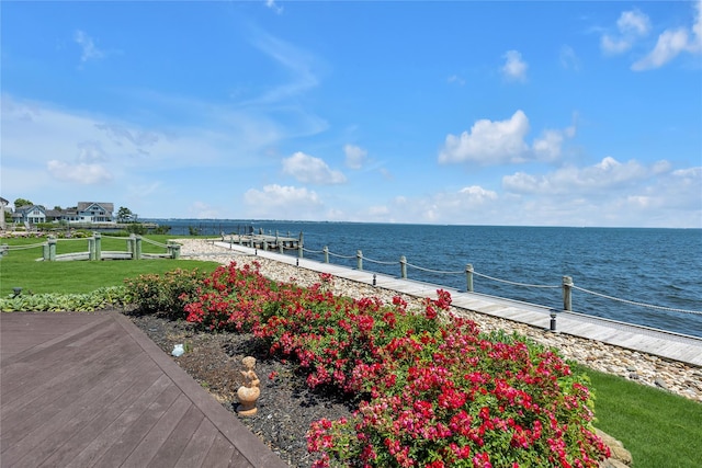 9 Captains Walk E, Bay Shore, NY 11706 - water view featuring a dock