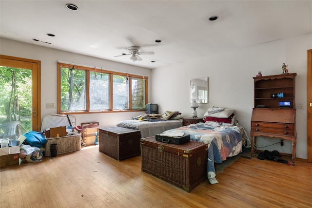 33 N Coleman Rd, Centereach, NY 11720 - bedroom featuring wood-type flooring, multiple windows, and recessed lighting