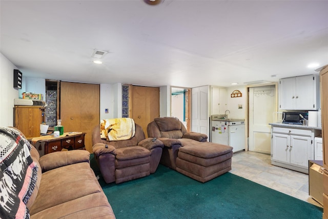 33 N Coleman Rd, Centereach, NY 11720 - living area with recessed lighting