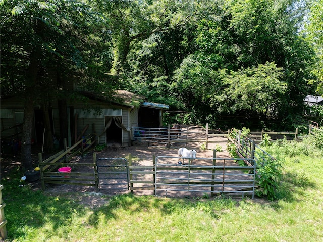 33 N Coleman Rd, Centereach, NY 11720 - view of yard featuring an exterior structure and an outbuilding