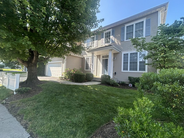 97 Reunion Rd, White Plains, NY 10603 - colonial inspired home featuring a front yard and an attached garage