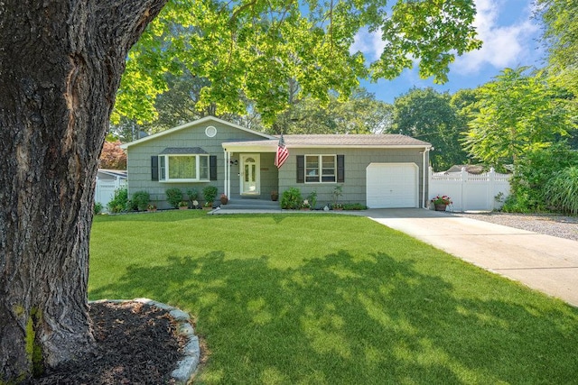30 Lincoln Ave, Port Jefferson Station, NY 11776 - ranch-style home with an attached garage and concrete driveway