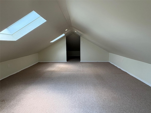 255-31 75th Ave Fl 2Nd, Glen Oaks, NY 11004 - bonus room featuring lofted ceiling, a skylight, and carpet flooring
