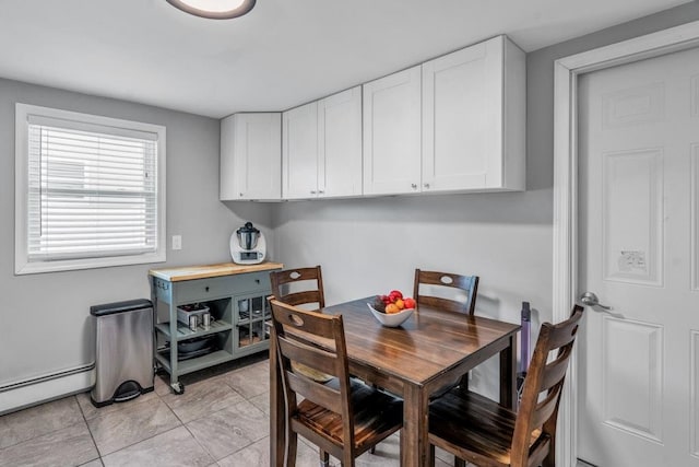 544 S 15th St, Lindenhurst, NY 11757 - dining area with baseboard heating