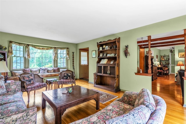 29 Cardinal Ln, Hauppauge, NY 11788 - living area with plenty of natural light and wood finished floors