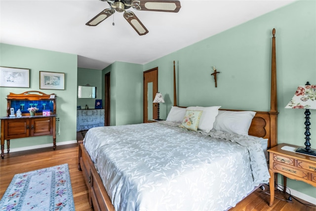 29 Cardinal Ln, Hauppauge, NY 11788 - bedroom with wood finished floors and ceiling fan